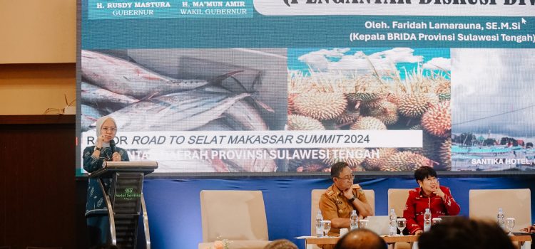 Kepala BRIDA Prov. Sulteng Bawakan Materi Pada Rakor Road To Selat Makassar Summit 2024