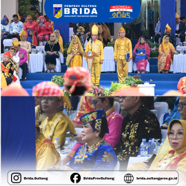 Kepala Badan Riset dan Inovasi Daerah Provinsi Sulawesi Tengah menghadiri Upacara Peringatan HUT ke-62 Provinsi Sulawesi Tengah yang digelar di Lapangan Kantor Gubernur pagi ini.