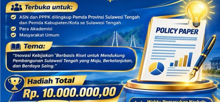 PANGGILAN UNTUK PARA INOVATOR & PEMIKIR KREATIF SULAWESI TENGAH
